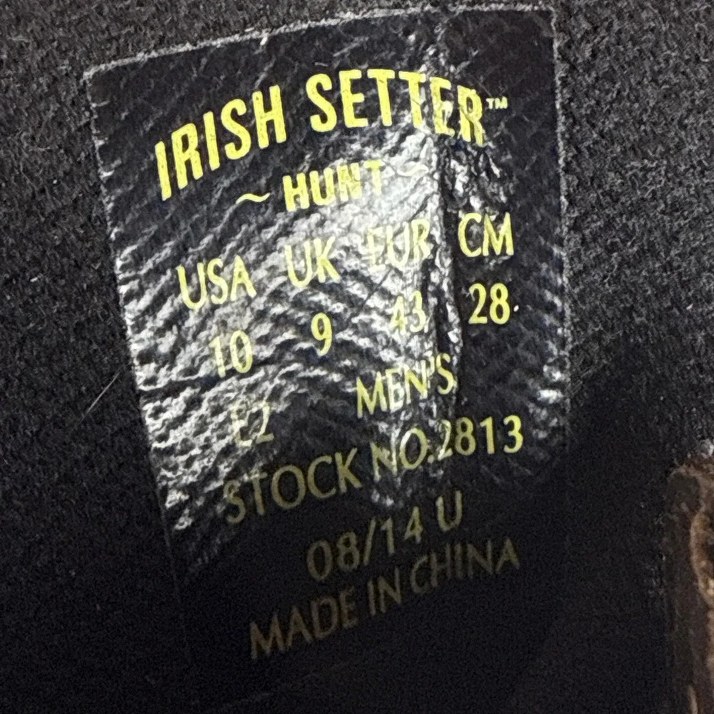 Irish Setter Gunflint II 2813 Mens Hunting Boots 1000g Insulated 10 EE Camo READ